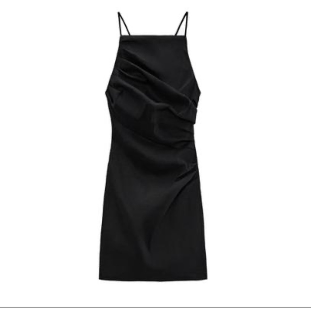 Zara mini black dress